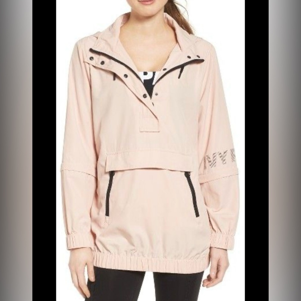 NWOT IVY PARK women’s peach/pink windbreaker jacket size XS